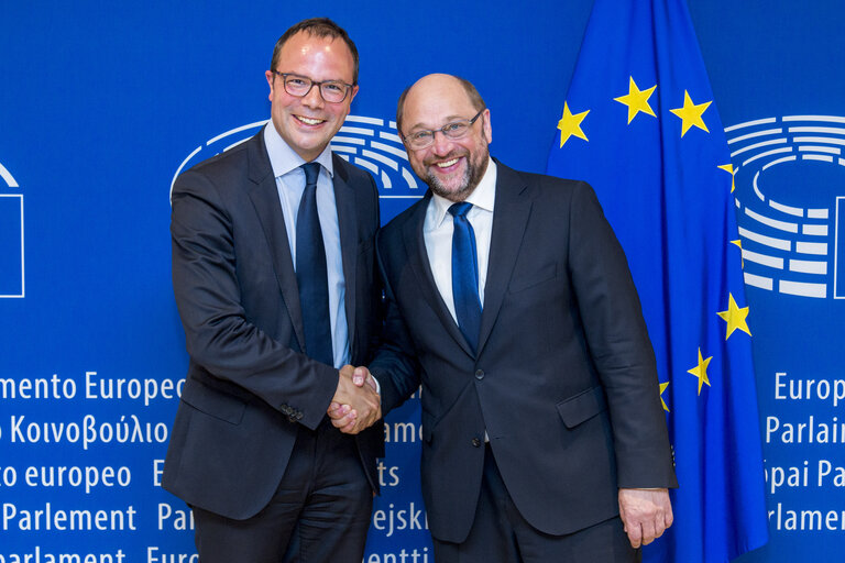 Martin SCHULZ - EP President meets with MEP Said EL KHADRAOUI