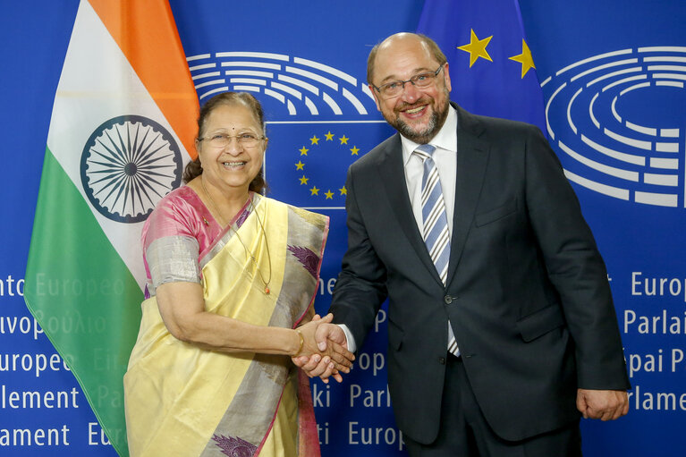 Снимка 4: Visit of the Speaker of Lok Sabha - Indian Congress to the European Parliament in Brussels