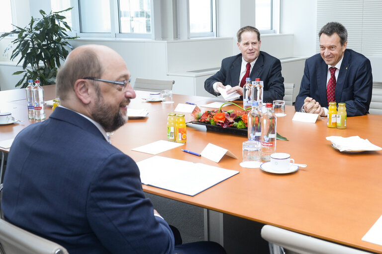 Φωτογραφία 1: Martin SCHULZ - EP President meets with Peter MAURER, President of the International Committee of the Red Cross (ICRC)