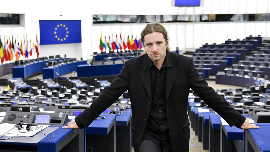 Dobromir SOSNIERZ in the European Parliament in Strasbourg