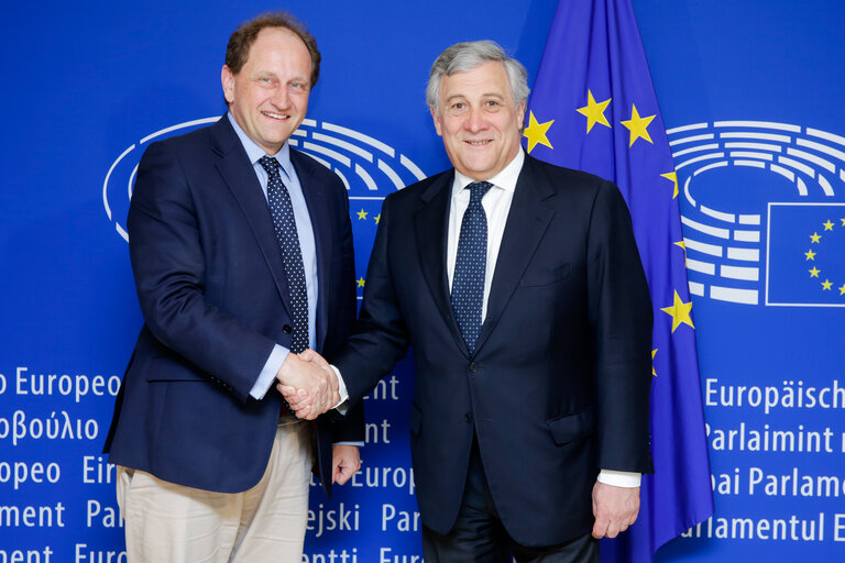 Fotogrāfija 4: Antonio TAJANI - EP President meets with Alexander Graf LAMBSDORFF