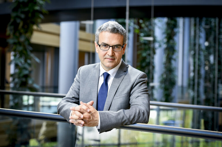 Aymeric CHAUPRADE in the European Parliament in Strasbourg