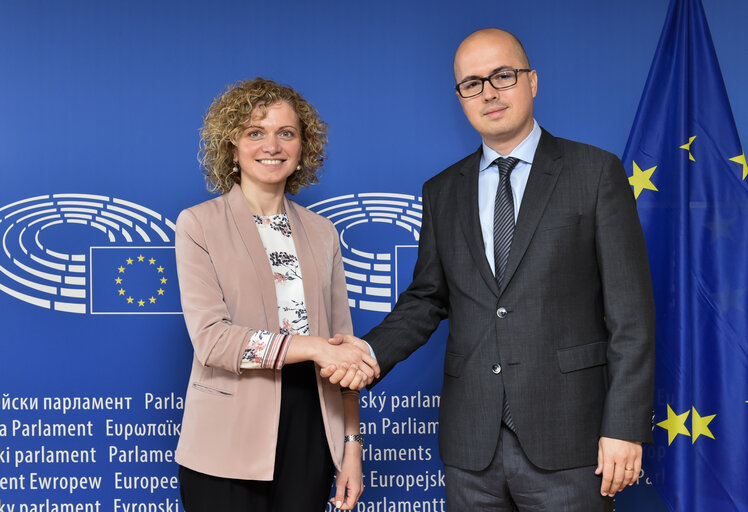 Zdjęcie 2: EU-Moldova Parliamentary Association Committee Chair meets with the Chair of the Committee of European Integration of the Georgian Parliament and Head of Mission of Georgia to the EU