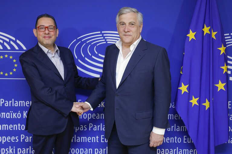 Antonio TAJANI - EP President meets with Gianni PITTELLA