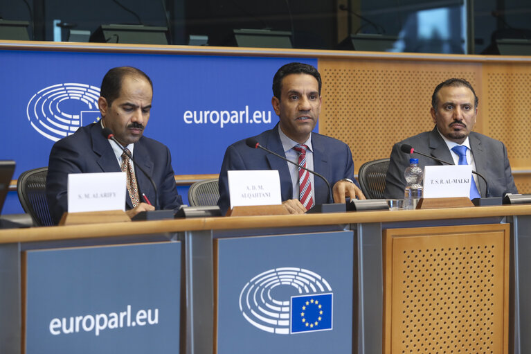 Снимка 16: Meeting of the EP Delegation for Relations with the Arab Peninsula -Exchange of views with the Spokesperson for coalition forces in Yemen, on the current situation in Yemen