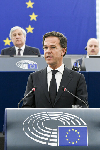 Photo 4: Debate on the Future of Europe with the Prime Minister of Netherlands