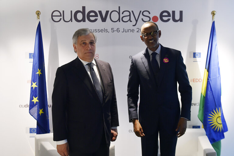 Suriet 2: Antonio TAJANI, EP President meets with Paul KAGAME, President of Rwanda.