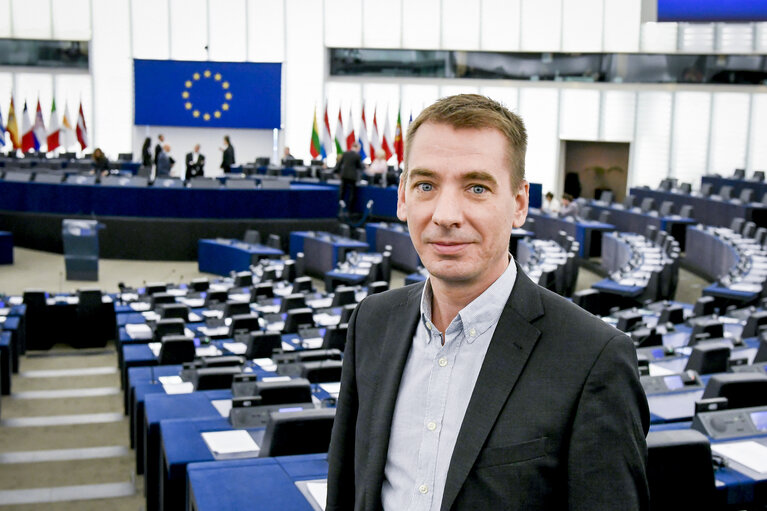 Fotografija 10: Benedek JAVOR in the EP in Strasbourg