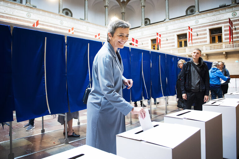 European Elections 2019 - Vote by Margrethe VESTAGER, ALDE lead candidate as member of Team Europe for the Presidency of the EC