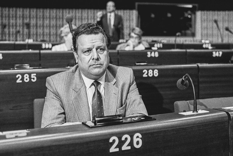 Foto 1: MEP Joachim DALSASS during a session in Strasbourg