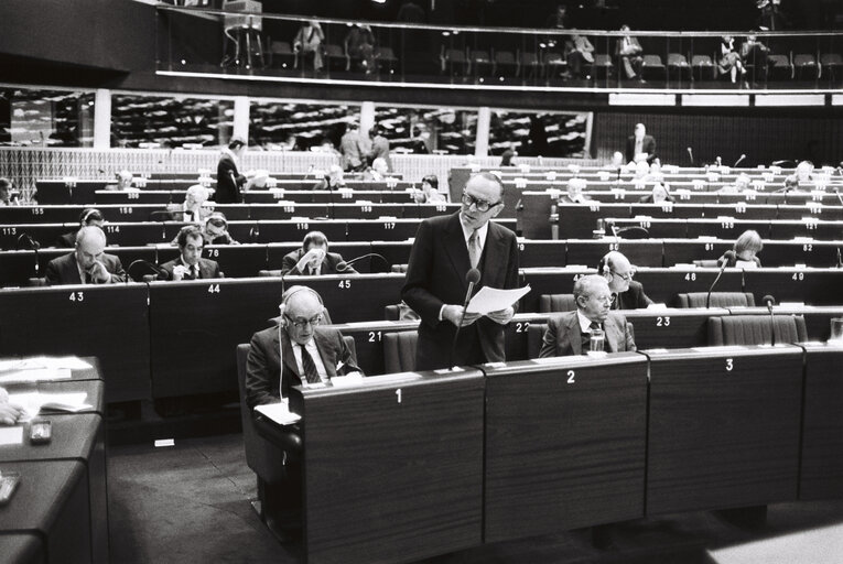 Valokuva 8: Plenary session in Strasbourg in January 1980Italian Presidency