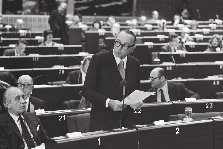 Plenary session in Strasbourg in January 1980Italian Presidency