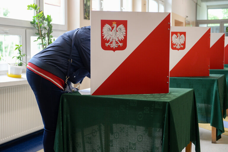 European Elections 2019 - Polling station in Sopot