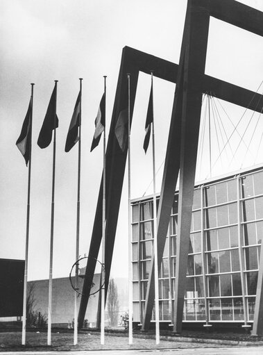 The pavillon of the European Coal and Steel Community (ECSC) at the Brussels Universal Exhibition of 1958