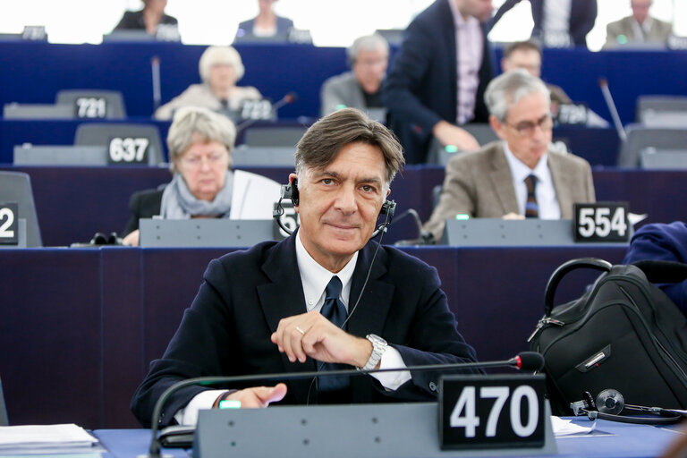 Foto 4: Enrico GASBARRA in the EP in Strasbourg