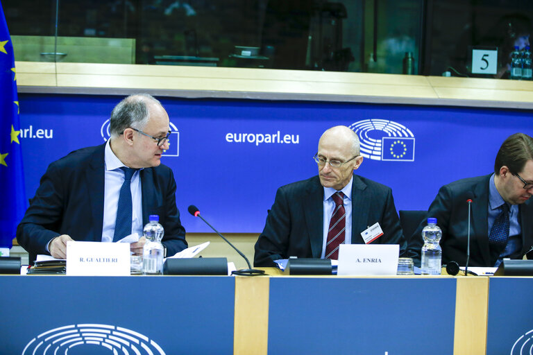 Foto 8: ECON public hearing  with Andrea ENRIA, Chair of the Supervisory Board of the ECB