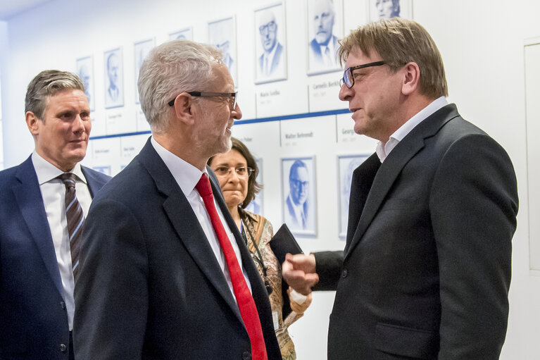 Guy VERHOFSTADT meets with Jeremy CORBYN -  leader of the British Labour Party