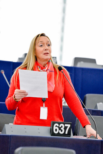 Valokuva 1: Marlene MIZZI in the EP in Strasbourg