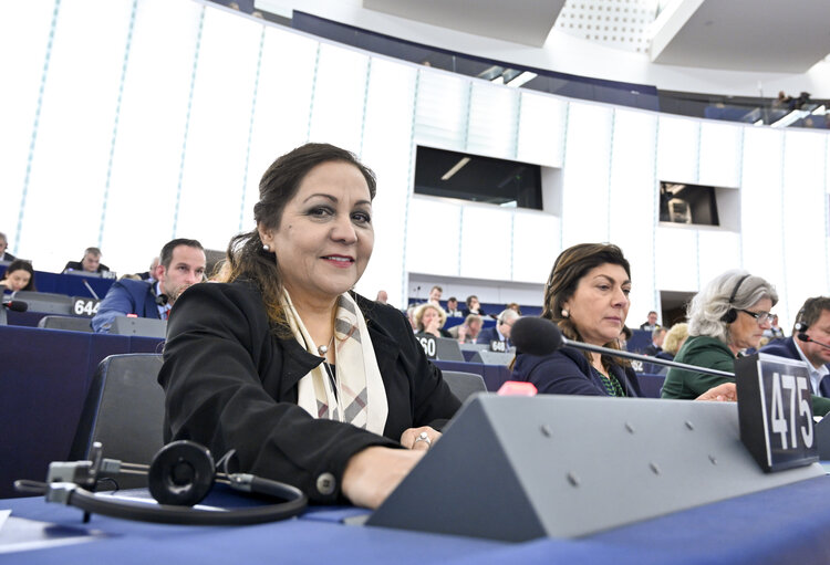 Fotagrafa 7: Neena GILL in the EP in Strasbourg