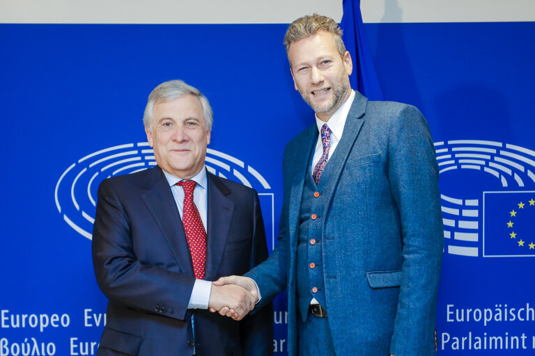 Antonio TAJANI, EP President meets with Nathan GILL