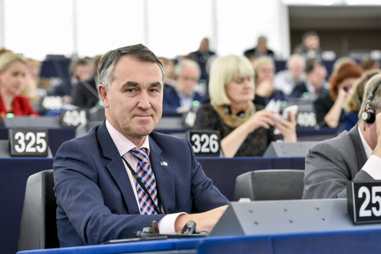 Petras AUSTREVICIUS in the EP in Strasbourg