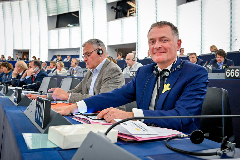 Philippe JUVIN in the EP in Strasbourg