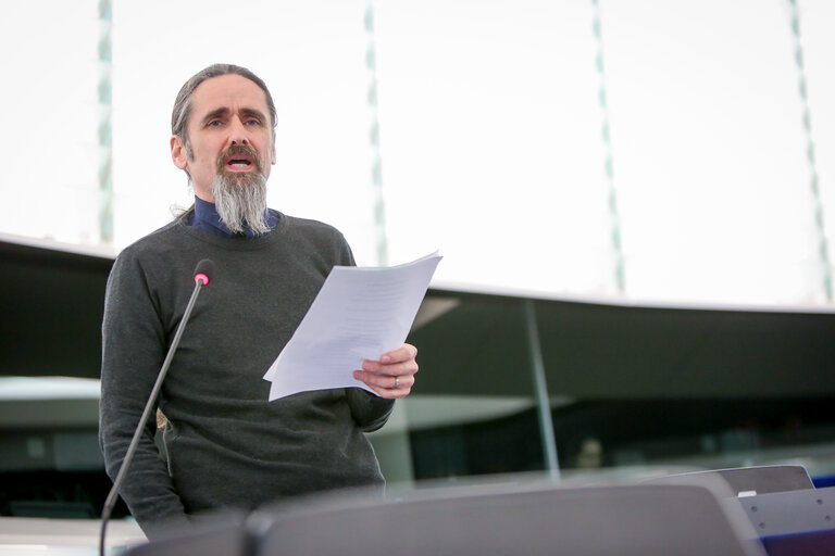 Photo 4 : Luke FLANAGAN in the EP in Strasbourg