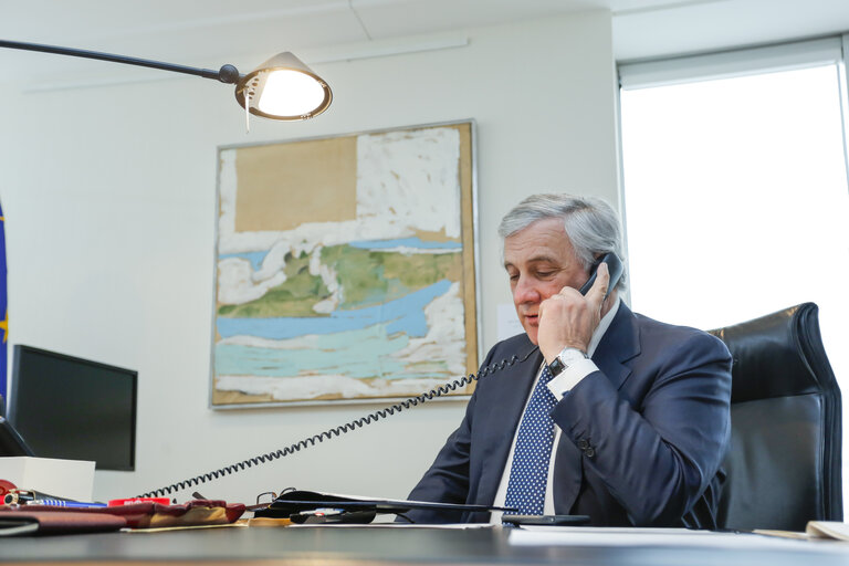 Antonio TAJANI, EP President has a phonecall with the Prime Minister of Pakistan