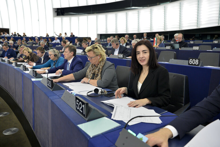 Photo 6: Giulia MOI in the EP in Strasbourg