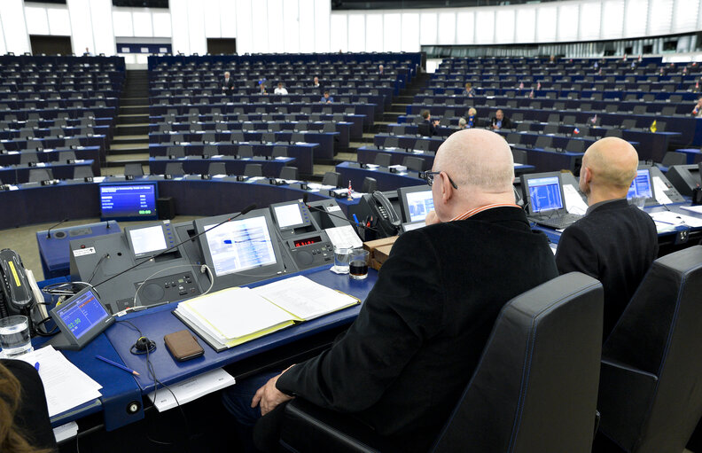 Ioan Mircea PASCU in the EP in Strasbourg