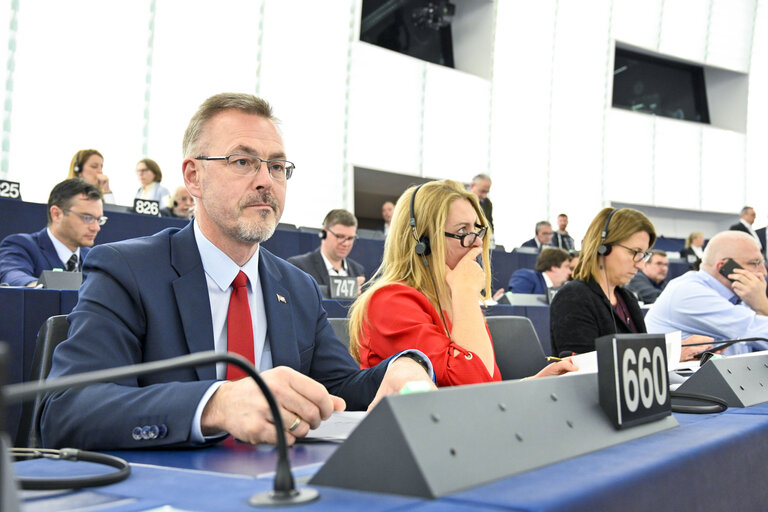 Aleksejs LOSKUTOVS in the EP in Strasbourg.