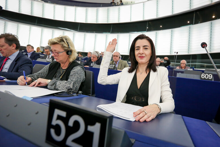 Giulia MOI in the EP in Strasbourg