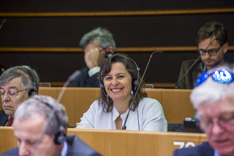 Billede 3: Ana MIRANDA in the EP in Brussels