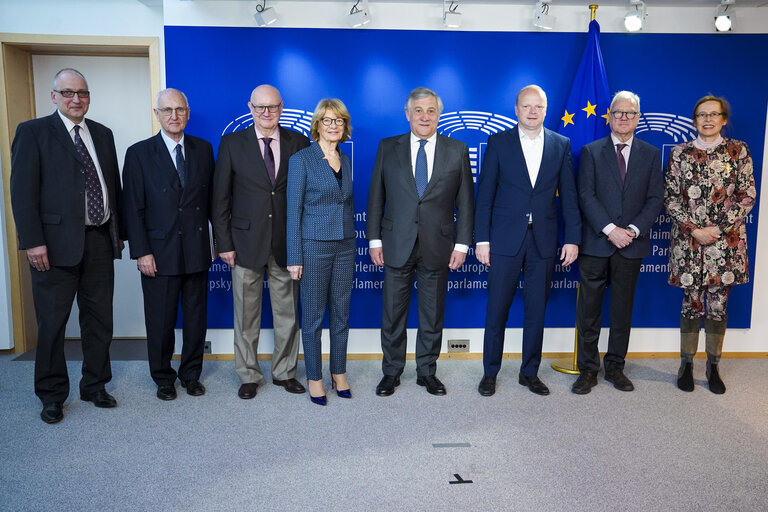 Antonio TAJANI - EP President meets with the European Jury of the Charlemagne Youth Prize