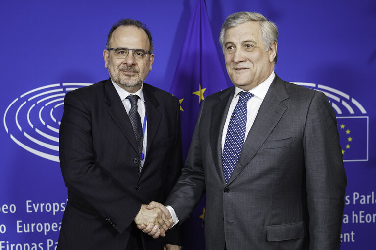 Снимка 5: Antonio TAJANI, EP President meets with Luca JAHIER, EESC president