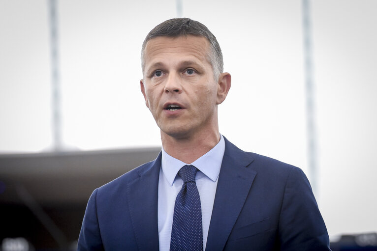 Fotogrāfija 4: Valter FLEGO in the European Parliament in Strasbourg