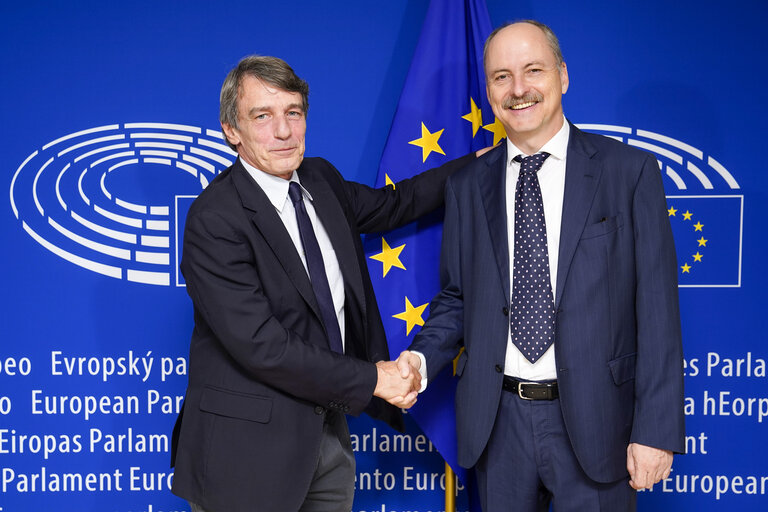 David SASSOLI, EP President meets with Klaus WELLE, Secretary-General