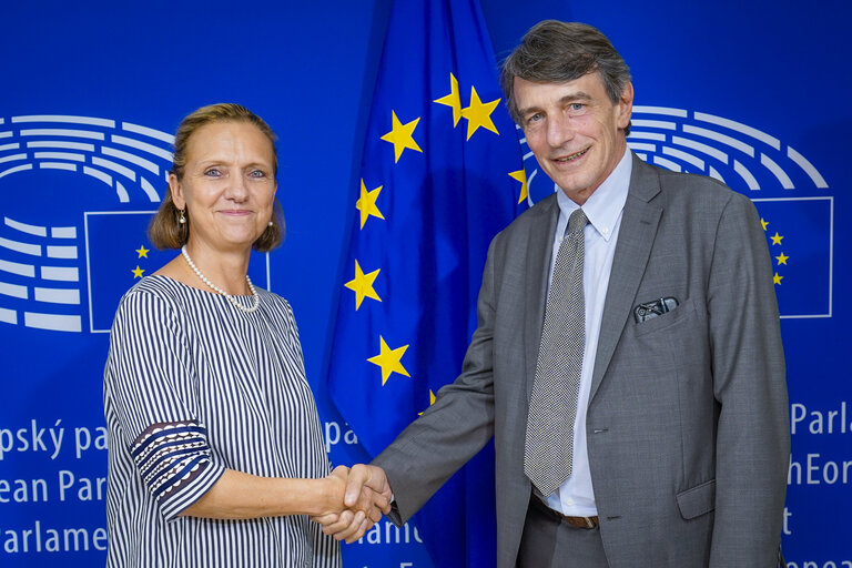 David SASSOLI, EP President meets with Monika STRASSER