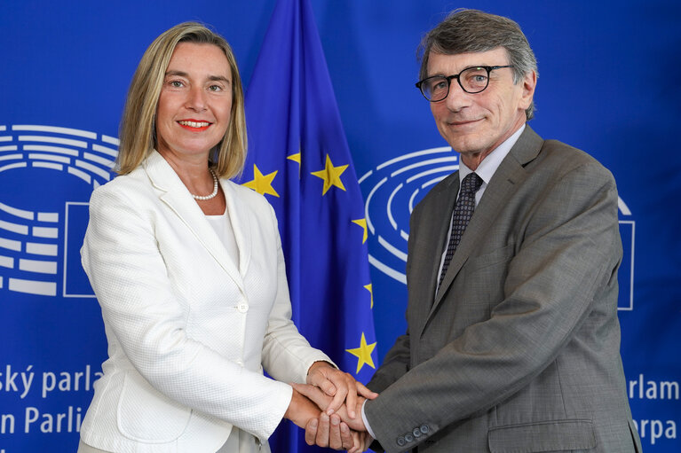 David SASSOLI, EP President meets with Federica MOGHERINI, High Representative of the Union for Foreign Affairs and Security Policy