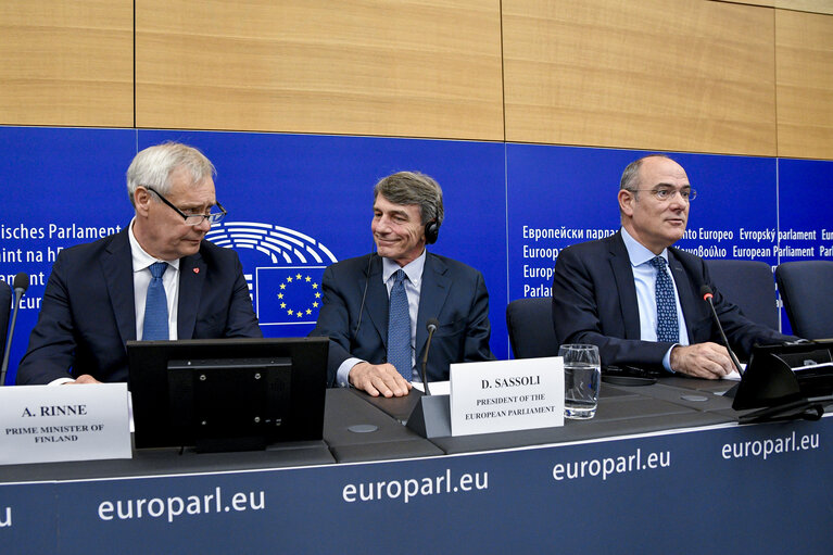 Press conference by EP President and Finish Prime Minister on ' Presentation of the programme of the Finish Presidency of the Council '