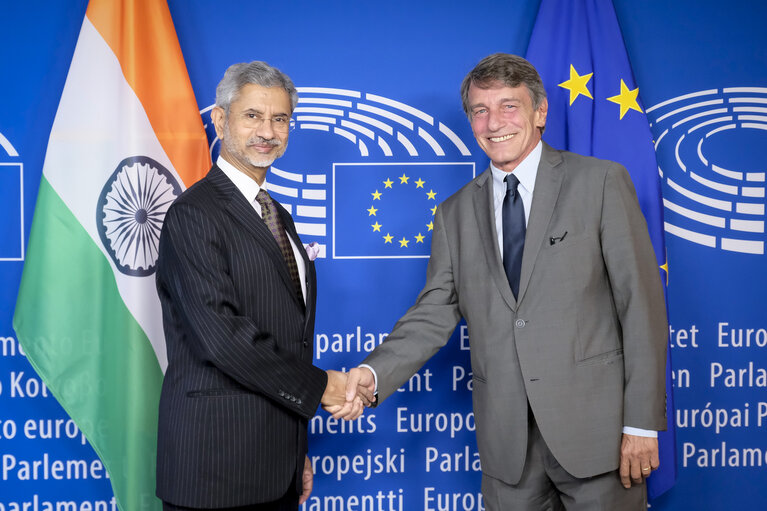 Suriet 5: David SASSOLI - EP President meets with Subrahmanyam JAISHANKAR - Indian Minister for Foreign affairs