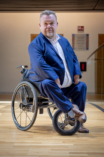 David LEGA in the European Parliament in Strasbourg