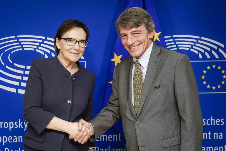 David SASSOLI, EP President meets with Vice-president Ewa KOPACZ