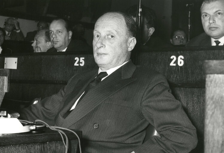 Etienne HIRSCH in Common Parliamentary Assembly in april 1959