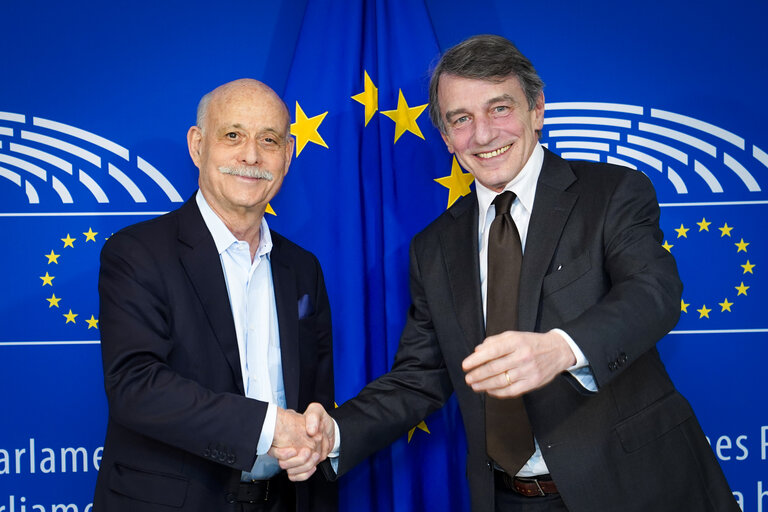 David SASSOLI, EP President meets with Jeremy RIFKIN, American economic and social theorist