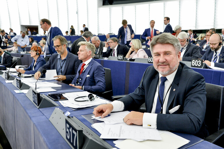 Foto 5: Bogdan RZONCA at the EP in Strasbourg