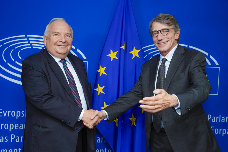 Billede 2: David SASSOLI, EP President meets with Joseph DAUL