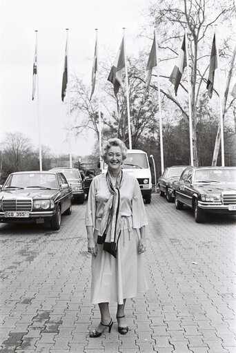 The MEP Winifred EWING during a session in Strasbourg in March 1980.