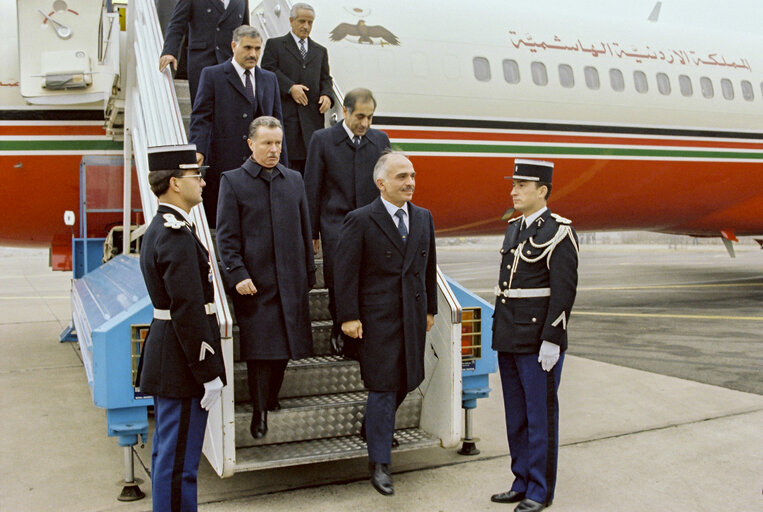 Fotografie 7: Visit of King HUSSEIN of Jordan to the EP in Strasbourg.