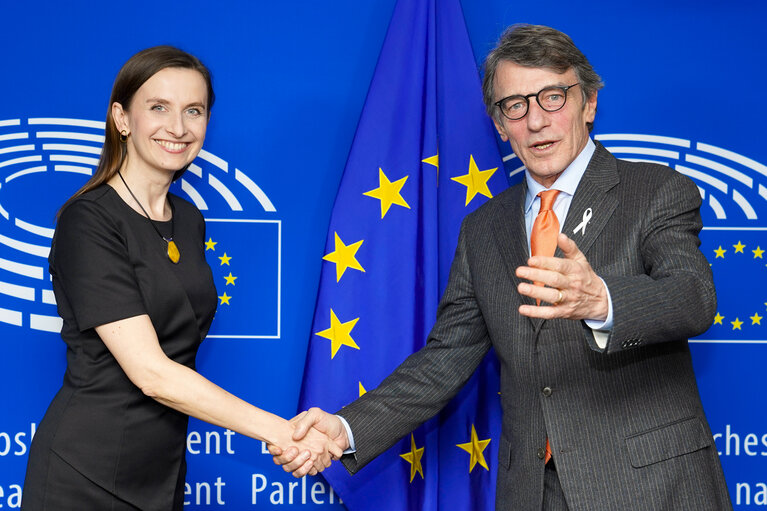 David SASSOLI, EP President meets with Sylwia SPUREK